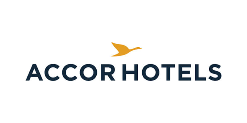 Accor Hotels logo black with golden bird