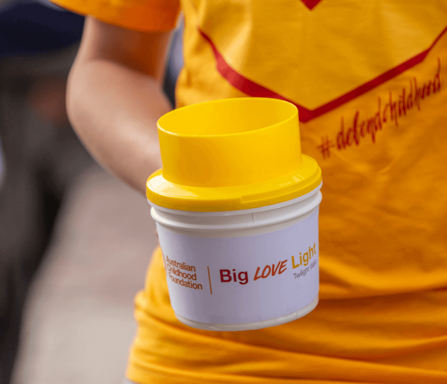 Donation tin for big love light