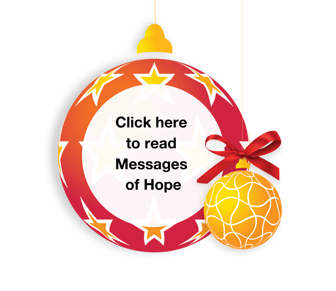 Messages of hope bauble