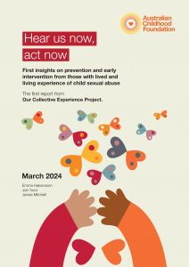 Our Collective Experience Report cover